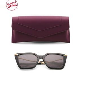 BVLGARI Shiny Black 55mm Sunglasses